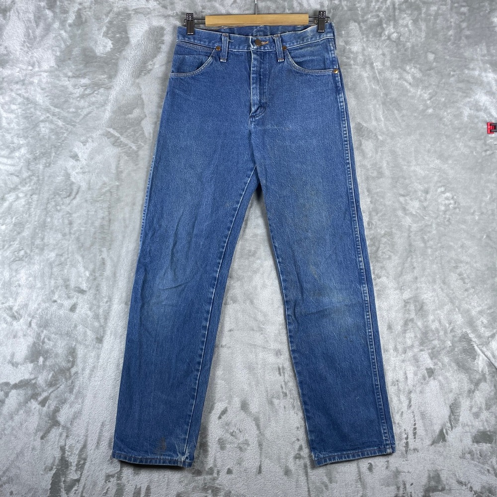 Vintage Wrangler Jeans Mens 29x31 Blue 13MWZ Cowboy Cut Straight Leg Made in USA